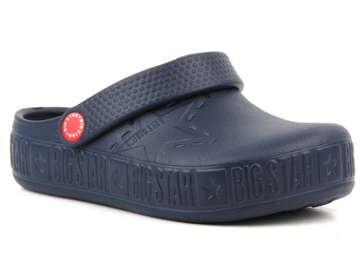 Piankowe klapki dziecięce, clogsy - BIG STAR II375002, niebieskie
