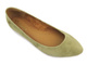 Skórzane baleriny polskiego producenta - MACIEJKA 4100S-24, oliwkowe 