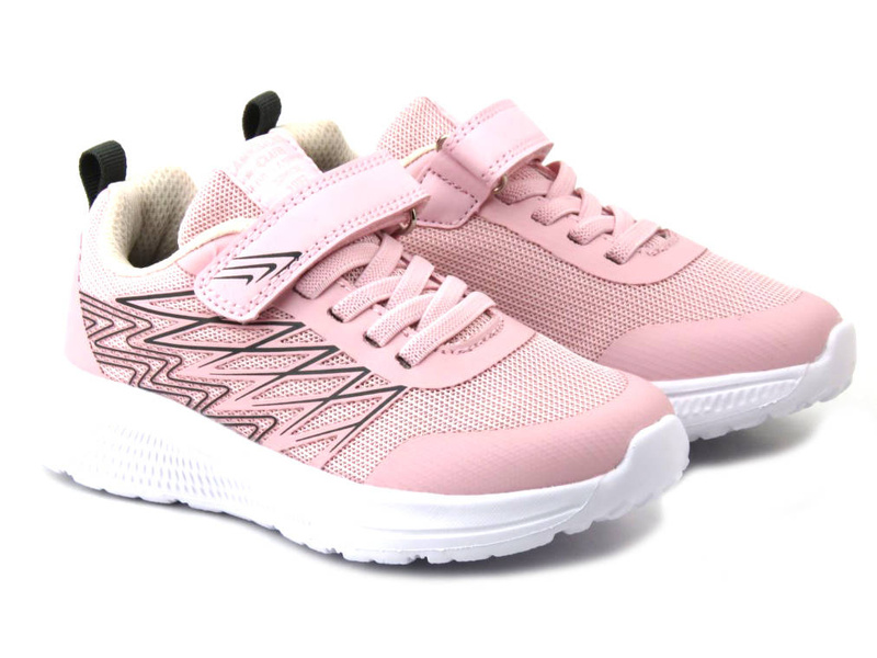 Buty sportowe dziecięce, adidasy American Club ES126/23, różowe