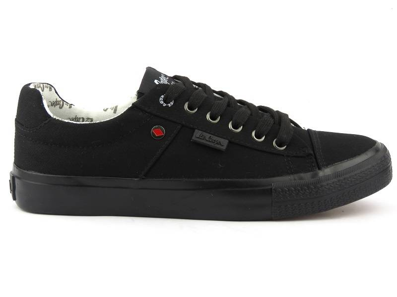 Trampki męskie przed kostkę - LEE COOPER LCW-22-31-0897M, czarne