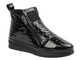 Wygodne botki damskie z lakierowanej skóry Nika Komfort 0630-8410, czarne