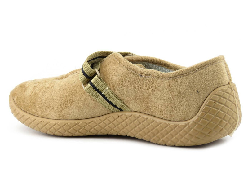 Zakryte kapcie, buty damskie ortopedyczne - Befado dr Orto 434D017, beżowe