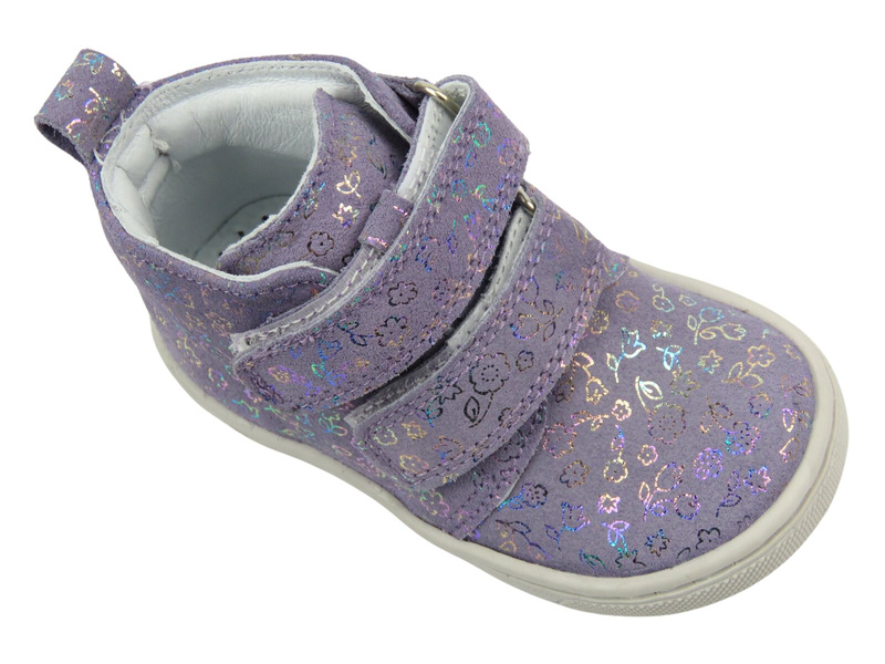 Trzewiki, półbuty dziecięce na rzepy - Jamet 1102, fioletowe