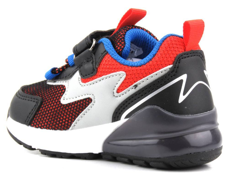 Buty sportowe chłopięce świecące - AMERICAN CLUB ES120/23, czarne