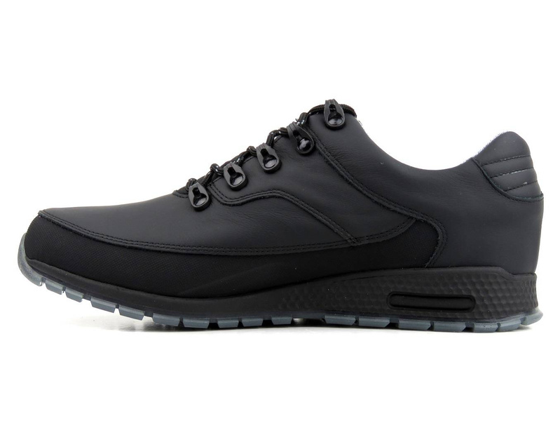 Trekkingi męskie, buty sportowe z membraną SympaTex - NIK 03-0948, czarne