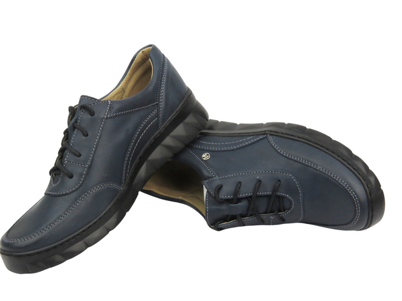 Lekkie i wygodne sneakersy damskie - Helios Komfort 360, granatowe
