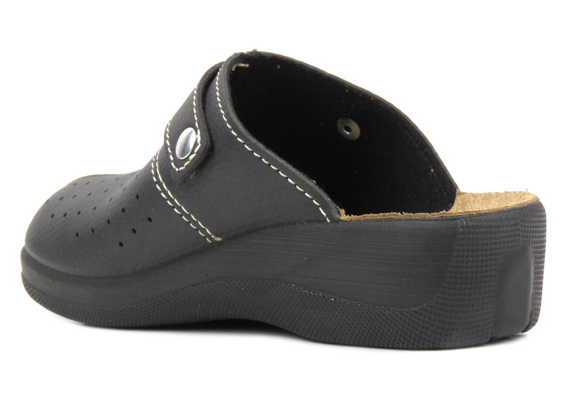 Klapki damskie medyczne- INBLU Easy Street 1610005, czarne
