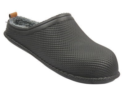 Ciepłe kapcie męskie czarne Gezer GT5KMM.12464.00