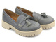 Półbuty, loafersy damskie MACIEJKA 5497S-20, szare