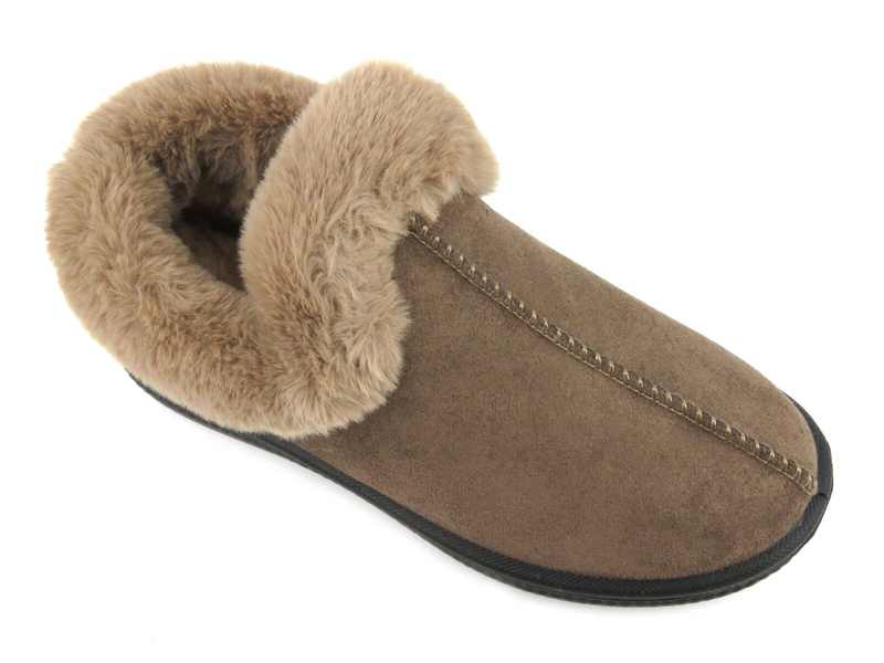 Śniegowce damskie ocieplone futerkiem - NEWS 23PA02-6564, brązowe