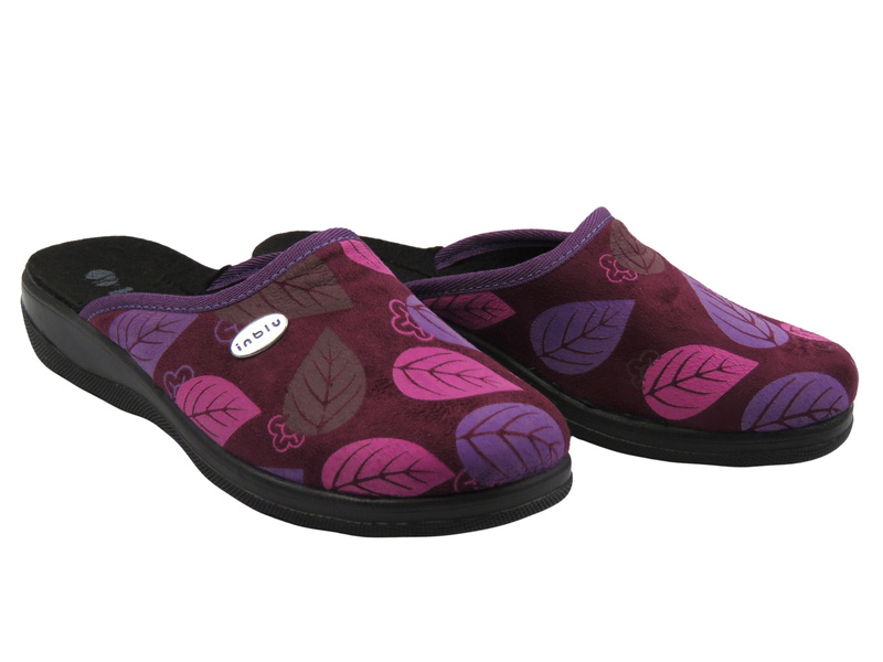 Kapcie domowe damskie śliwkowy Inblu CA-5F