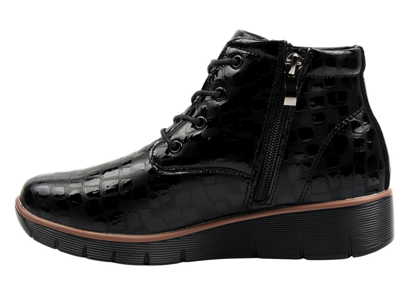 Ocieplane botki damskie - Cambell 25-40317, czarne