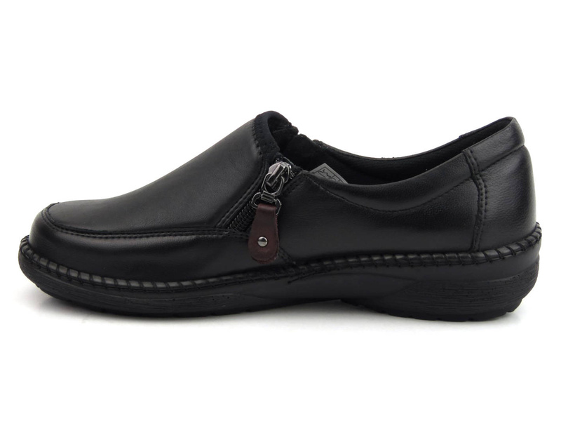 Półbuty damskie o podwyższonej tęgości K - AXEL KOSELA 9734, czarne