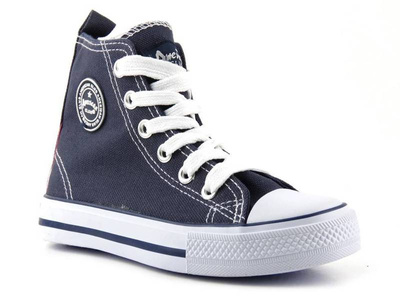 Wysokie trampki dziecięce AMERICAN CLUB LH-17-9120, granatowe