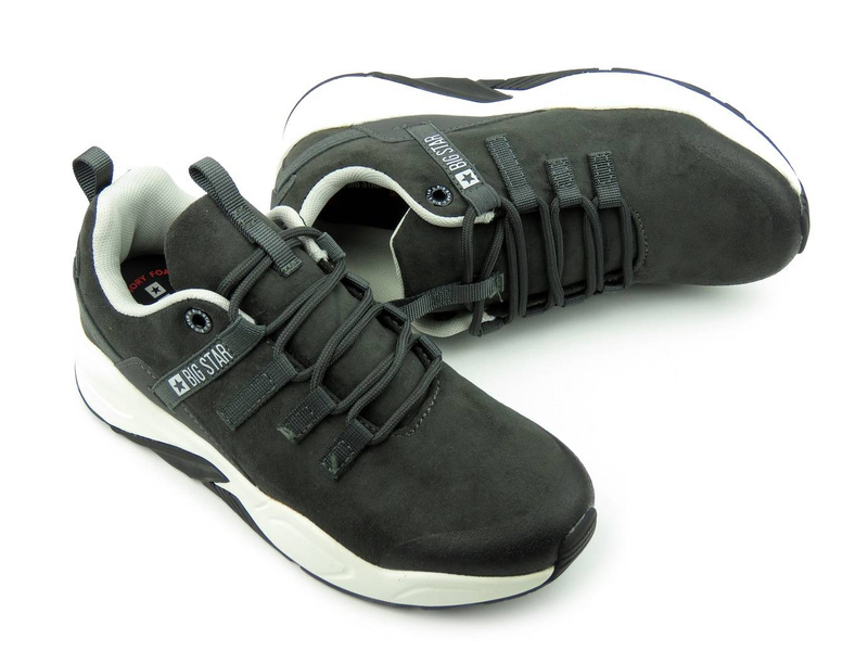 Buty sportowe damskie z Memory Foam - BIG STAR II274255, szare