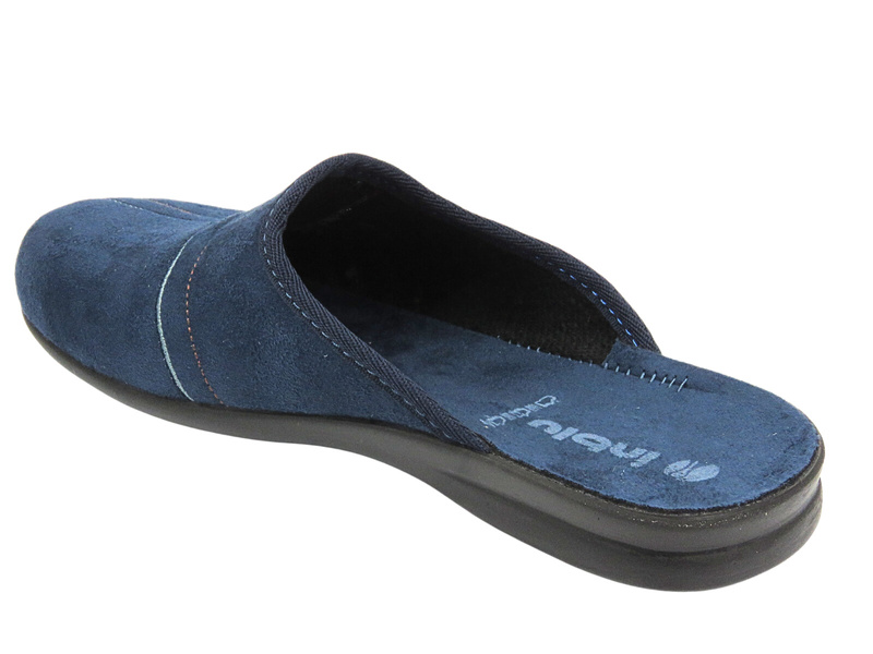 Kapcie Męskie Z Miękką Wkładką INBLU OG-2D Granatowe Wsuwane