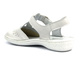 Skórzane sandały damskie białe Helios Komfort 128