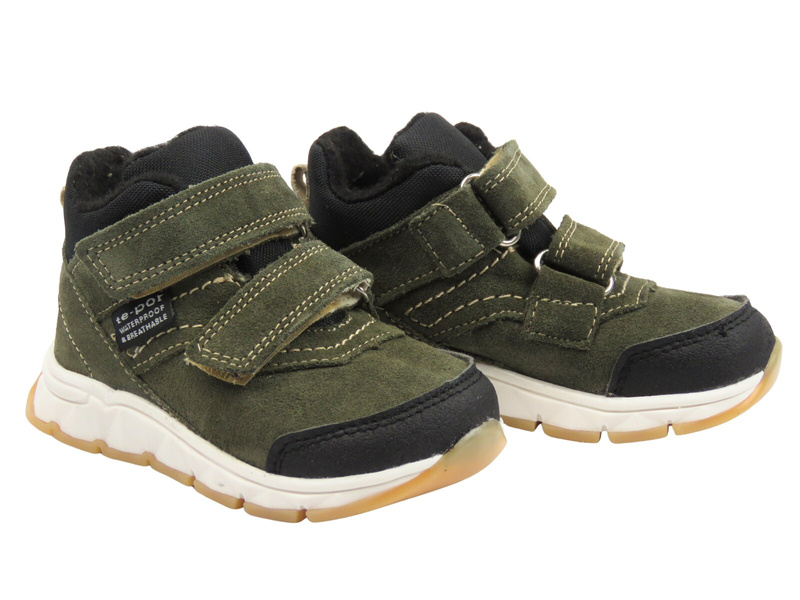 Trzewiki, półbuty dziecięce na rzepy - Jamet 1125, zielone