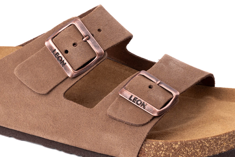 Klapki Męskie Leon 4703 brązowe