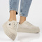 Sportowe buty damskie na platformie - Filippo DP4913/23, beżowe