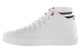 Ocieplane trampki damskie z elastycznym materiałem przy kostce - CROSS JEANS II2R4022, białe