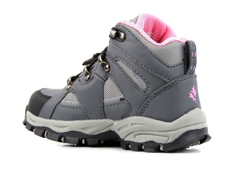 Trekkingi, buty zimowe dziecięce z membraną - VEMONT 5A6048C, szare