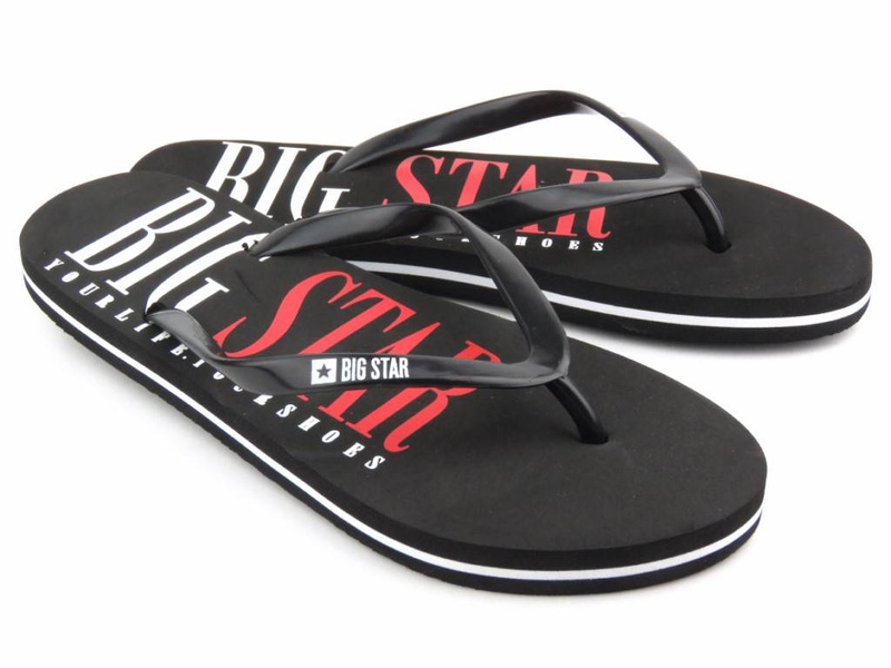 Japonki damskie basenowe Big Star LL274810, czarne