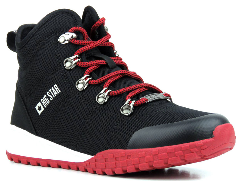 Trapery, trekkingi, buty damskie sportowe - BIG STAR KK274217, czarne