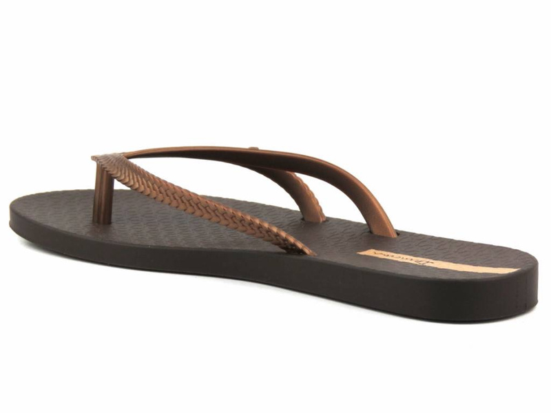 Japonki damskie basenowe - Ipanema 82067, brązowe