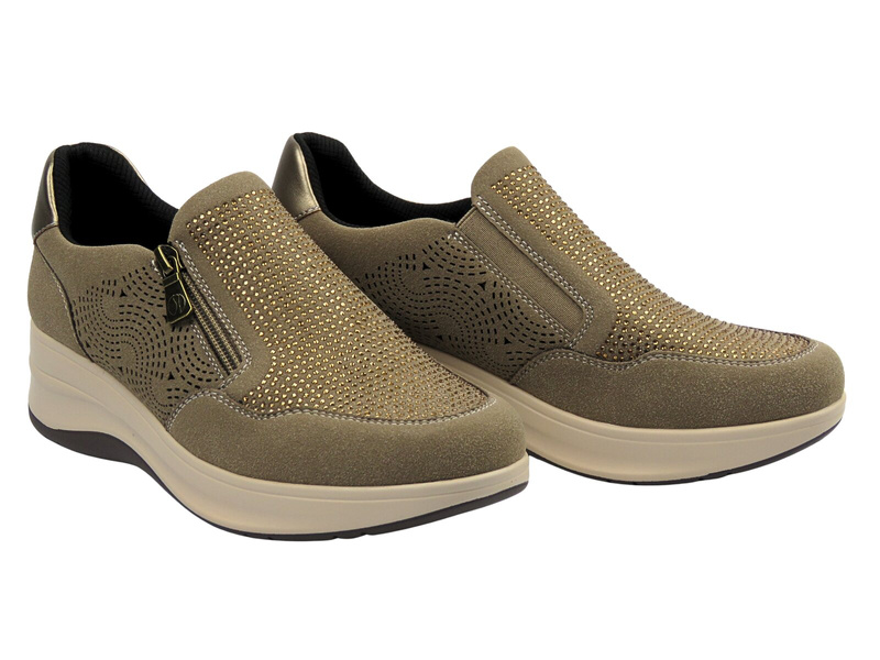 Wygodne półbuty damskie Inblu IC-50, beżowe