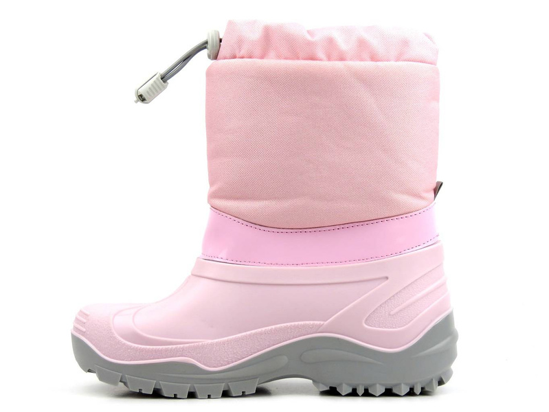 Śniegowce dziecięce ocieplane wełną owczą - REN BUT Muflon 32-468, jasnoróżowe