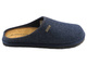 Filcowe kapcie męskie ze skórzaną wkładką - Brinkmann 220296-5, granatowe