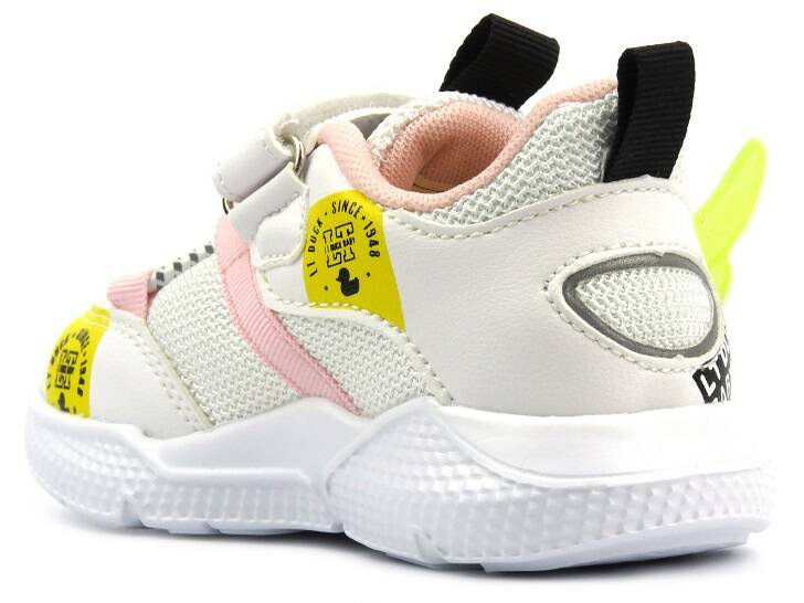 Buty dziecięce sportowe - American Club BD 21/22, biało-różowe