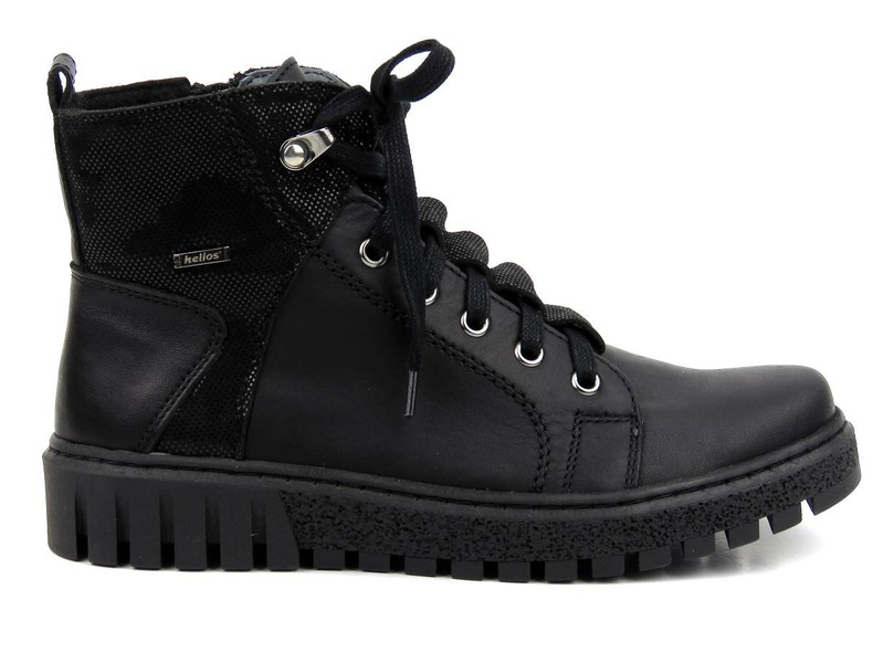 Trapery damskie ocieplane - HELIOS Komfort 577, czarny