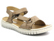 Skórzane sandały damskie polskiej marki - HELIOS Komfort 249S, beżowe