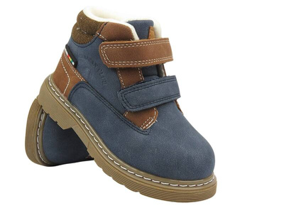 Trzewiki Dziecięce American Club ES 144/23 Granatowy Na Rzepy