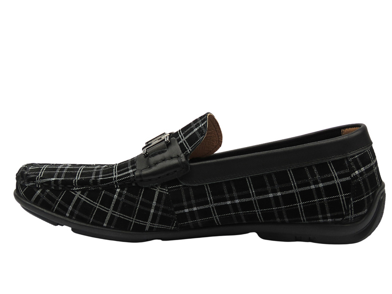 Wysokogatunkowe mokasyny męskie czarne JOHN DOUBARE 4D01-5-S21/B1