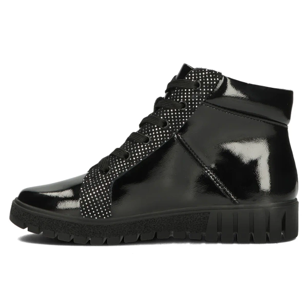 Skórzane botki damskie - Filippo DBT4705/23, czarne