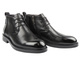 Eleganckie męskie botki H909-B205-SG3, czarne