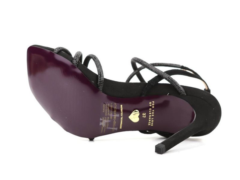 Eleganckie sandały damskie na szpilce - Tamaris 28371-20, czarne