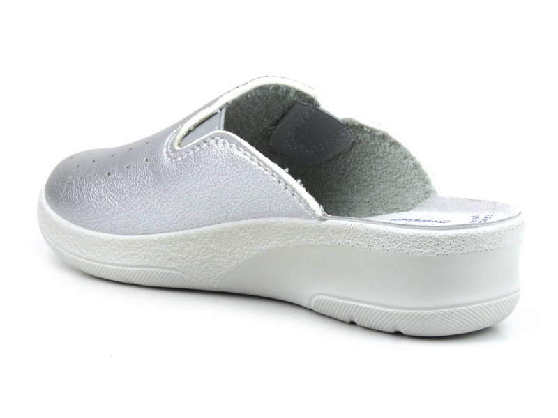 Klapki damskie sanitarne Inblu 50-34, srebrne