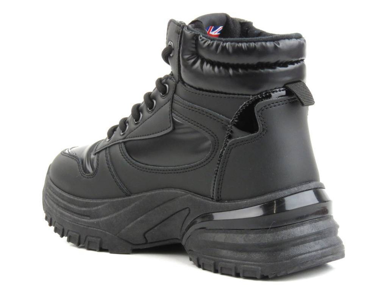 Trapery, śniegowce damskie na platformie - LEE COOPER LCJ-23-44-1973L, czarne