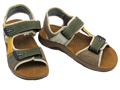 Wygodne, klasyczne sandały męskie brązowe INBLU TO-1E