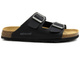 Klapki męskie z zapięciem na klamrę - GRUNLAND CB3013-40, czarne