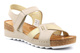 Wygodne sandały damskie na koturnie - Wasak 0620, beżowe