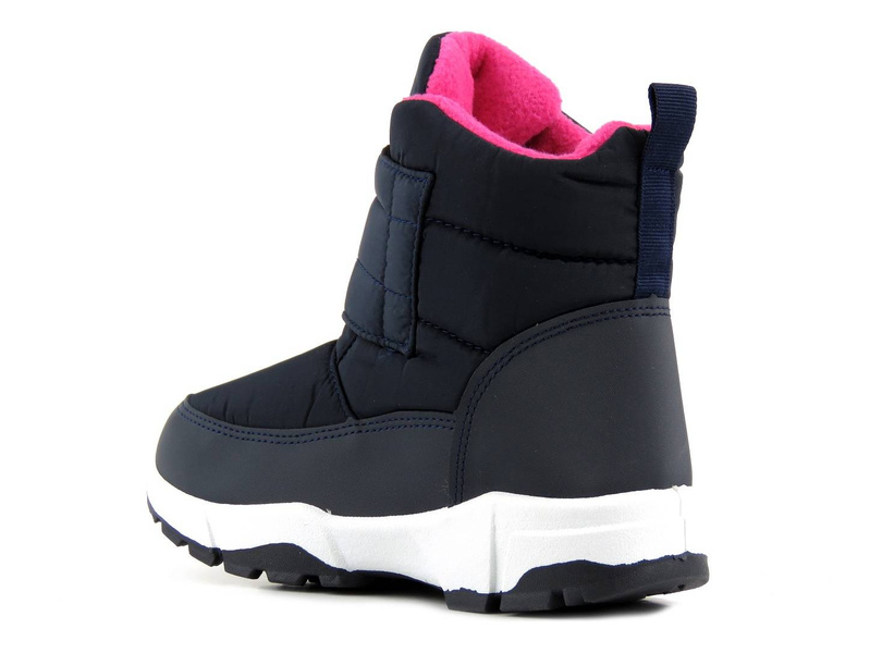 Śniegowce, buty zimowe dziecięce - WOJTYŁKO AXIM 21042, granatowe