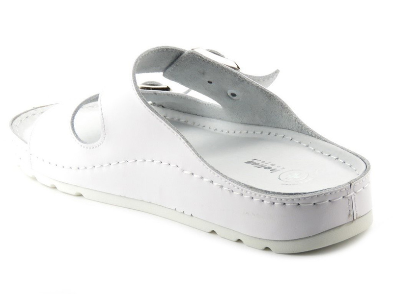 Lekarskie, sanitarne klapki damskie HELIOS Komfort 288, białe