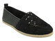 Espadryle damskie - NEWS 02TX7-4712, czarne