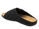 Kapcie męskie z korkową wkładką - INBLU FM-1F, czarne na rzep