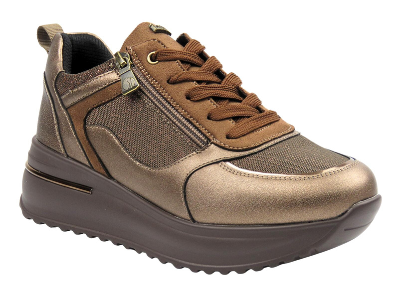 Damskie sneakersy INBLU IN-454, brązowe